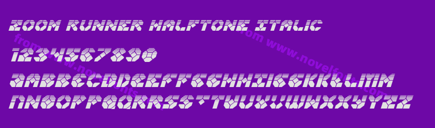 Zoom Runner Halftone ItalicPreview Zoom Runner Halftone ItalicPreview