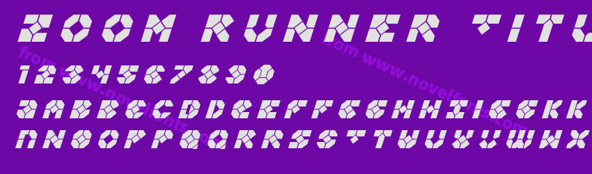 Zoom Runner Title ItalicPreview Zoom Runner Title ItalicPreview