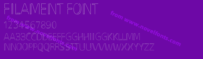filament fontPreview filament fontPreview