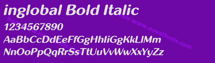 inglobal Bold ItalicPreview inglobal Bold ItalicPreview