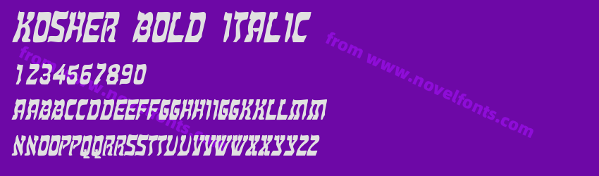 Kosher Bold ItalicPreview