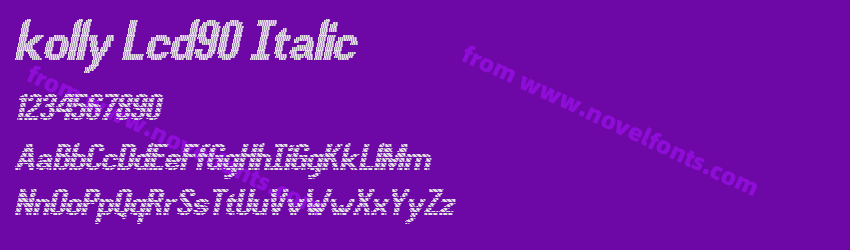 kolly Lcd90 ItalicPreview kolly Lcd90 ItalicPreview