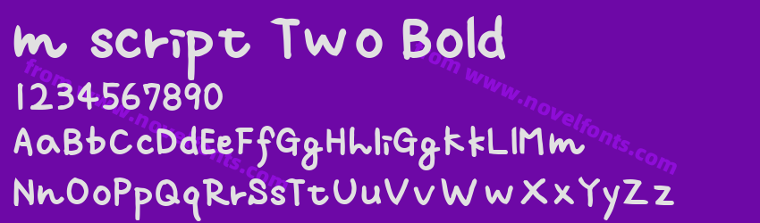 m script Two BoldPreview m script Two BoldPreview