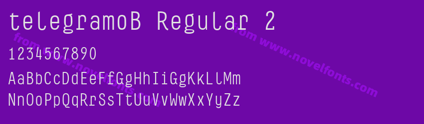 telegramoB Regular 2Preview telegramoB Regular 2Preview