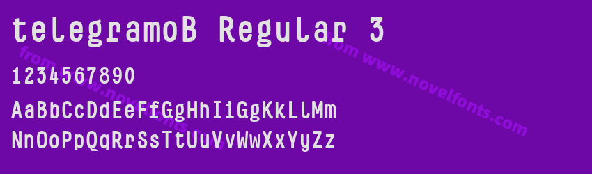 telegramoB Regular 3Preview telegramoB Regular 3Preview