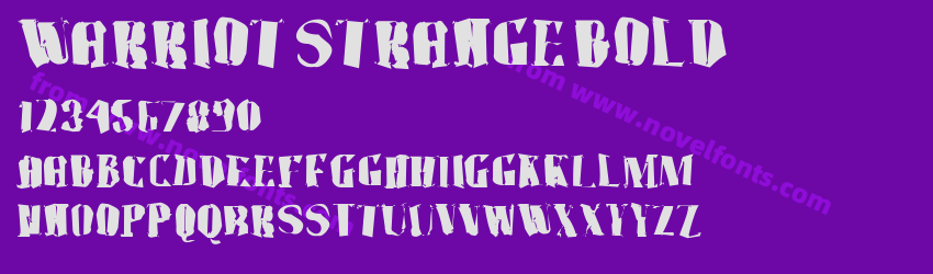 warriot strange BoldPreview warriot strange BoldPreview