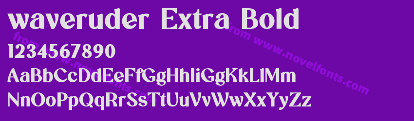 waveruder Extra BoldPreview waveruder Extra BoldPreview
