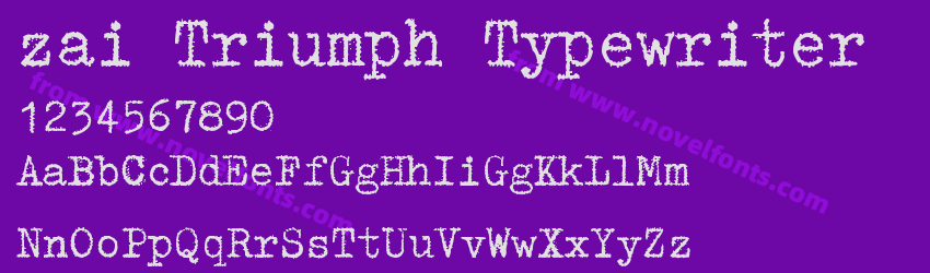 zai Triumph TypewriterPreview zai Triumph TypewriterPreview