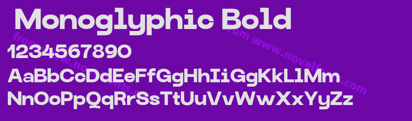  Monoglyphic BoldPreview