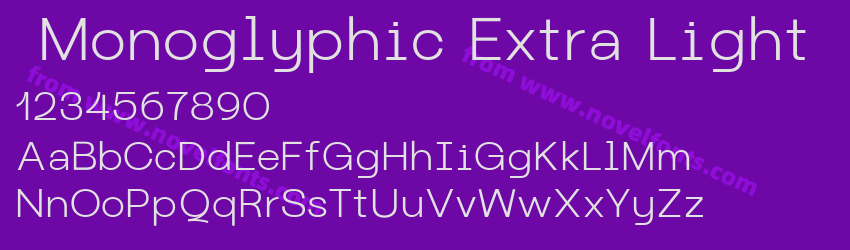  Monoglyphic Extra LightPreview