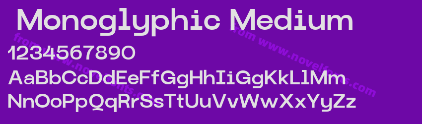 Monoglyphic MediumPreview Monoglyphic MediumPreview