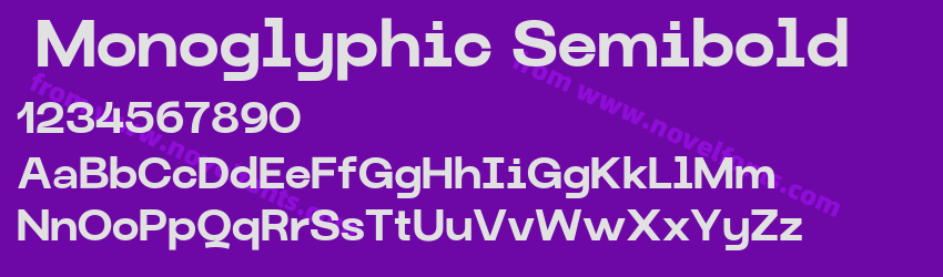 Monoglyphic SemiboldPreview Monoglyphic SemiboldPreview