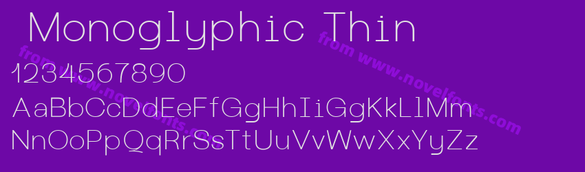 Monoglyphic ThinPreview Monoglyphic ThinPreview