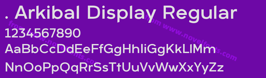 . Arkibal Display RegularPreview . Arkibal Display RegularPreview
