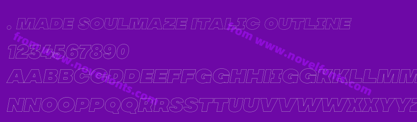 . MADE Soulmaze Italic OutlinePreview