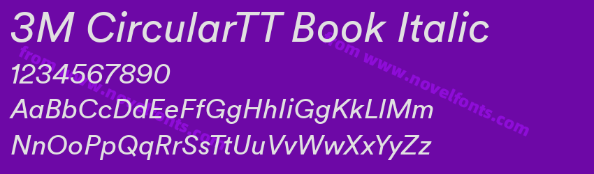 3M CircularTT Book ItalicPreview 3M CircularTT Book ItalicPreview