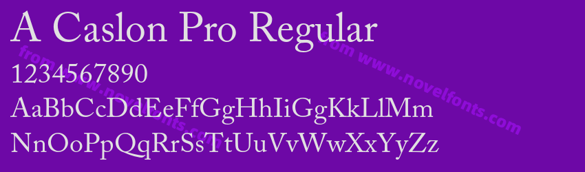 A Caslon Pro RegularPreview A Caslon Pro RegularPreview
