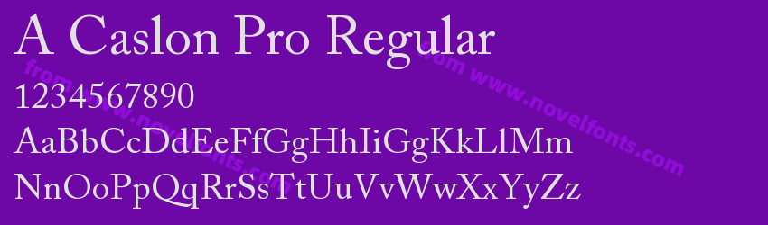 A Caslon Pro RegularPreview A Caslon Pro RegularPreview