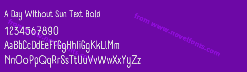 A Day Without Sun Text BoldPreview A Day Without Sun Text BoldPreview