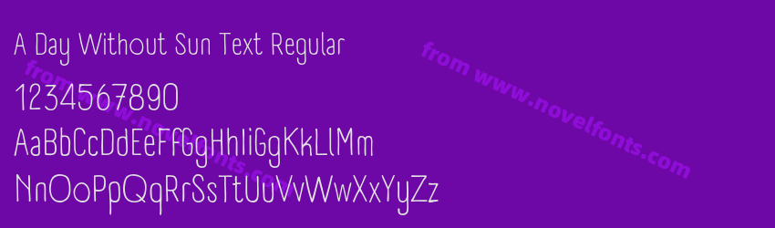 A Day Without Sun Text RegularPreview A Day Without Sun Text RegularPreview