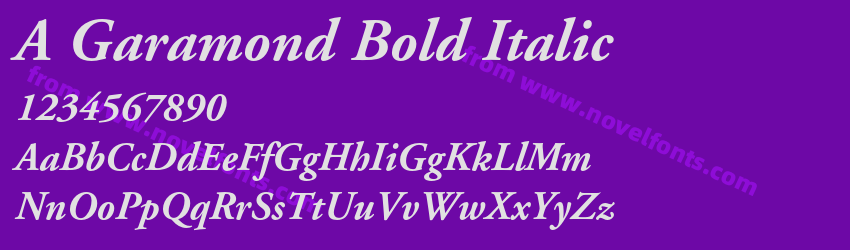 A Garamond Bold ItalicPreview A Garamond Bold ItalicPreview