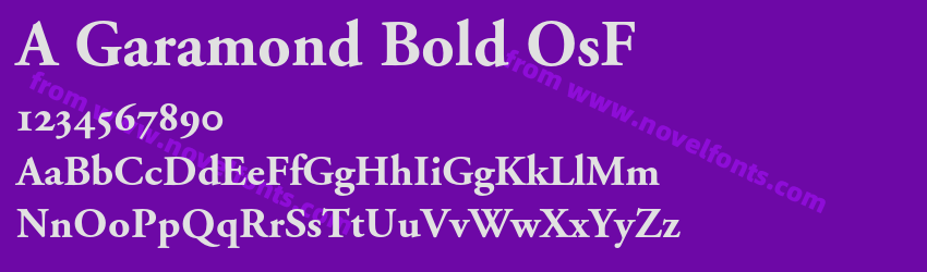 A Garamond Bold OsFPreview A Garamond Bold OsFPreview