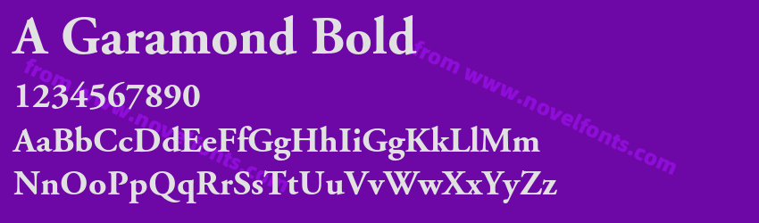 A Garamond BoldPreview A Garamond BoldPreview