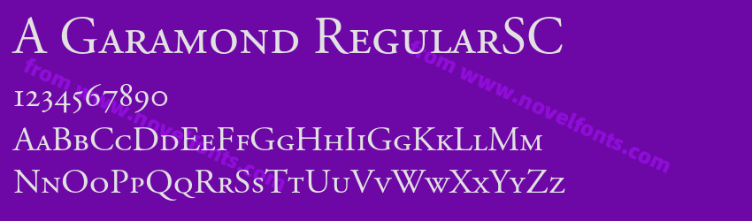 A Garamond RegularSCPreview A Garamond RegularSCPreview