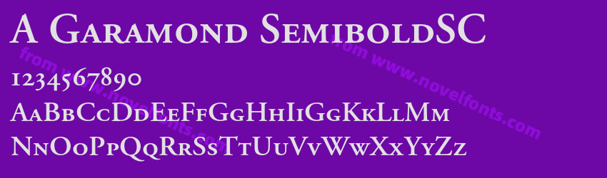 A Garamond SemiboldSCPreview A Garamond SemiboldSCPreview