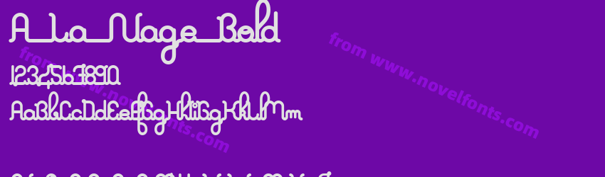 A La Nage BoldPreview A La Nage BoldPreview