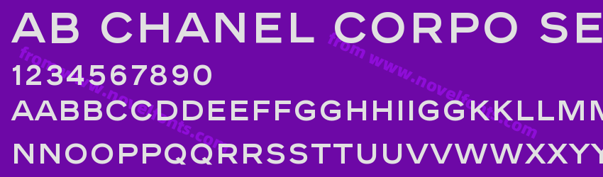 AB Chanel Corpo SemiboldPreview AB Chanel Corpo SemiboldPreview