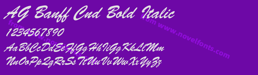 AG Banff Cnd Bold ItalicPreview AG Banff Cnd Bold ItalicPreview