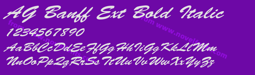 AG Banff Ext Bold ItalicPreview AG Banff Ext Bold ItalicPreview