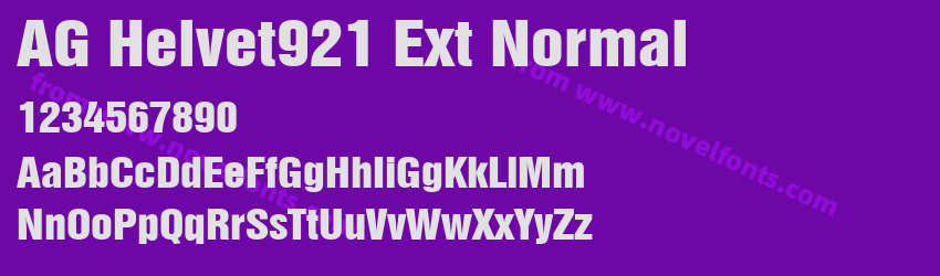 AG Helvet921 Ext NormalPreview AG Helvet921 Ext NormalPreview