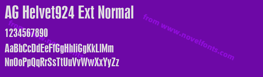 AG Helvet924 Ext NormalPreview AG Helvet924 Ext NormalPreview