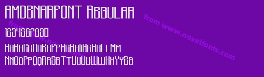 AMDENARFONT RegularPreview AMDENARFONT RegularPreview