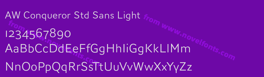 AW Conqueror Std Sans LightPreview AW Conqueror Std Sans LightPreview