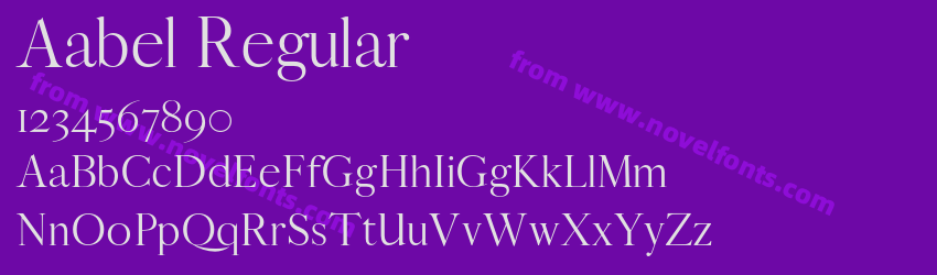 Aabel RegularPreview Aabel RegularPreview