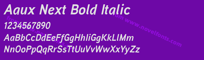 Aaux Next Bold ItalicPreview