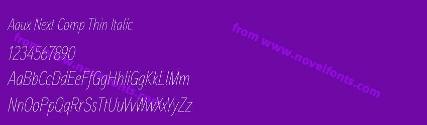 Aaux Next Comp Thin ItalicPreview Aaux Next Comp Thin ItalicPreview