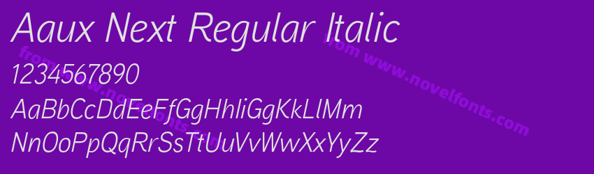 Aaux Next Regular ItalicPreview Aaux Next Regular ItalicPreview