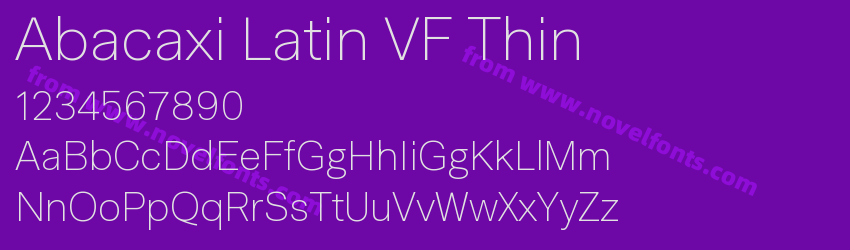 Abacaxi Latin VF ThinPreview Abacaxi Latin VF ThinPreview