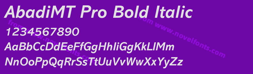 AbadiMT Pro Bold ItalicPreview AbadiMT Pro Bold ItalicPreview