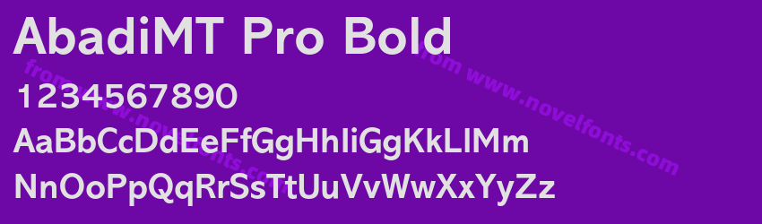 AbadiMT Pro BoldPreview AbadiMT Pro BoldPreview