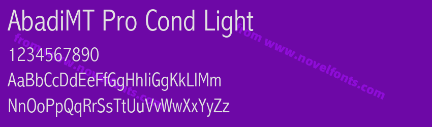 AbadiMT Pro Cond LightPreview AbadiMT Pro Cond LightPreview