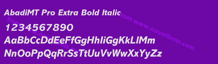 AbadiMT Pro Extra Bold ItalicPreview AbadiMT Pro Extra Bold ItalicPreview