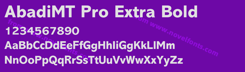 AbadiMT Pro Extra BoldPreview AbadiMT Pro Extra BoldPreview