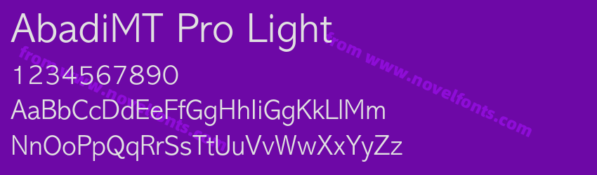 AbadiMT Pro LightPreview AbadiMT Pro LightPreview