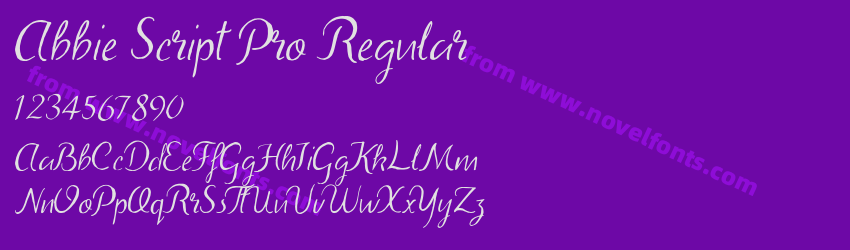 Abbie Script Pro RegularPreview Abbie Script Pro RegularPreview