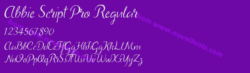 Abbie Script Pro RegularPreview Abbie Script Pro RegularPreview